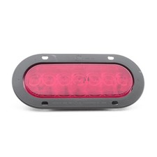 Peterson 822r7 Red Lumenx Oval Led Stop Turn Tail Light Pl3 Housing Flange Mount