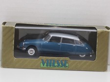 Citroen DS 19 berlina 1960-61 blu grigio/argento scatola Vitesse L028 1:43 edizione limitata