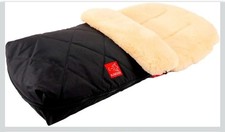 Kaiser Lammfell Fußsack Natura Schwarz