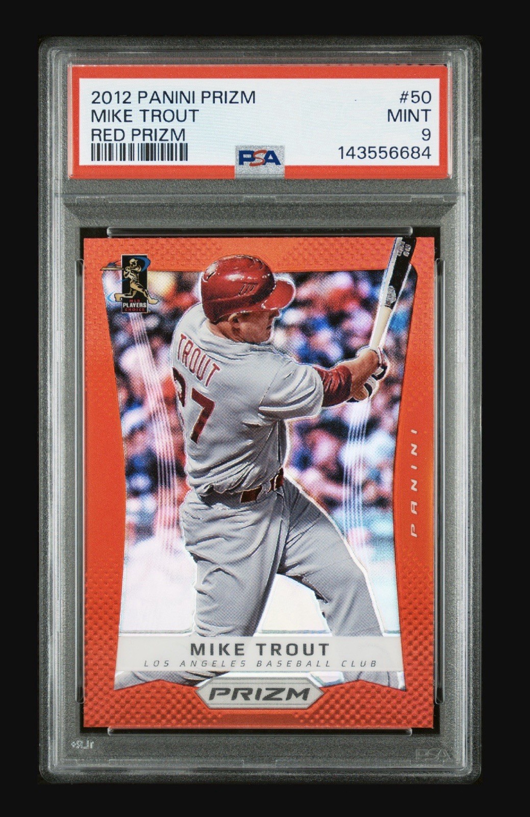 2012 Panini Prizm - Mike Trout #50 Red Prizm PSA 9