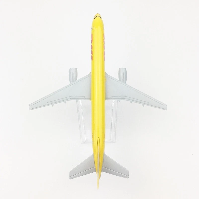Aereo Modello in Lega Diecast 1:400 Boeing 757 DHL 16cm Regalo per Collezionisti - Immagine 4 di 4