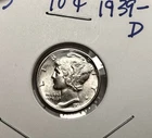 1939-D Silver Mercury Dime BU Uncirculated