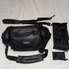 VIDPRO Camera Bag Case with Shoulder Strap Pockets for Organizing. Black