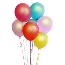 6PCS LED Light-Up Balloons Multicolor Glow Party Balloons Pack