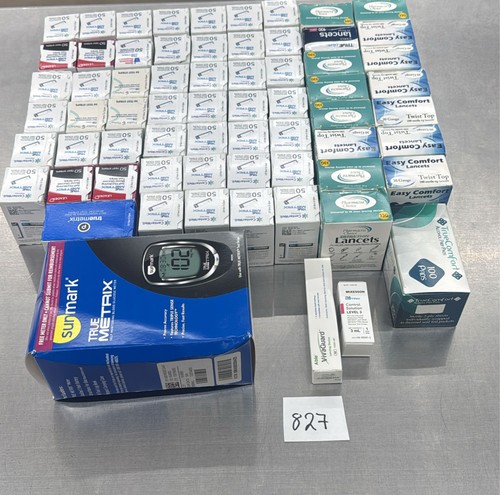 2.300 TRUE METRIX Test Strips, lancets, device, pads, dinged. | eBay