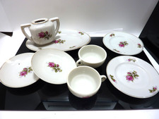 Miniature Child's Porcelain Tea Set Made in Japan Rose 8 Pieces