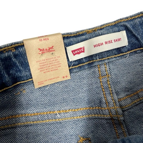 Levi’s High Rise Skirt Blue Jean Denim Girls 10 New - Picture 5 of 7