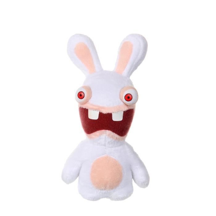 Peluche Lapins Crétins de 18 cm par GIPSY TOYS avec bouche ouverte