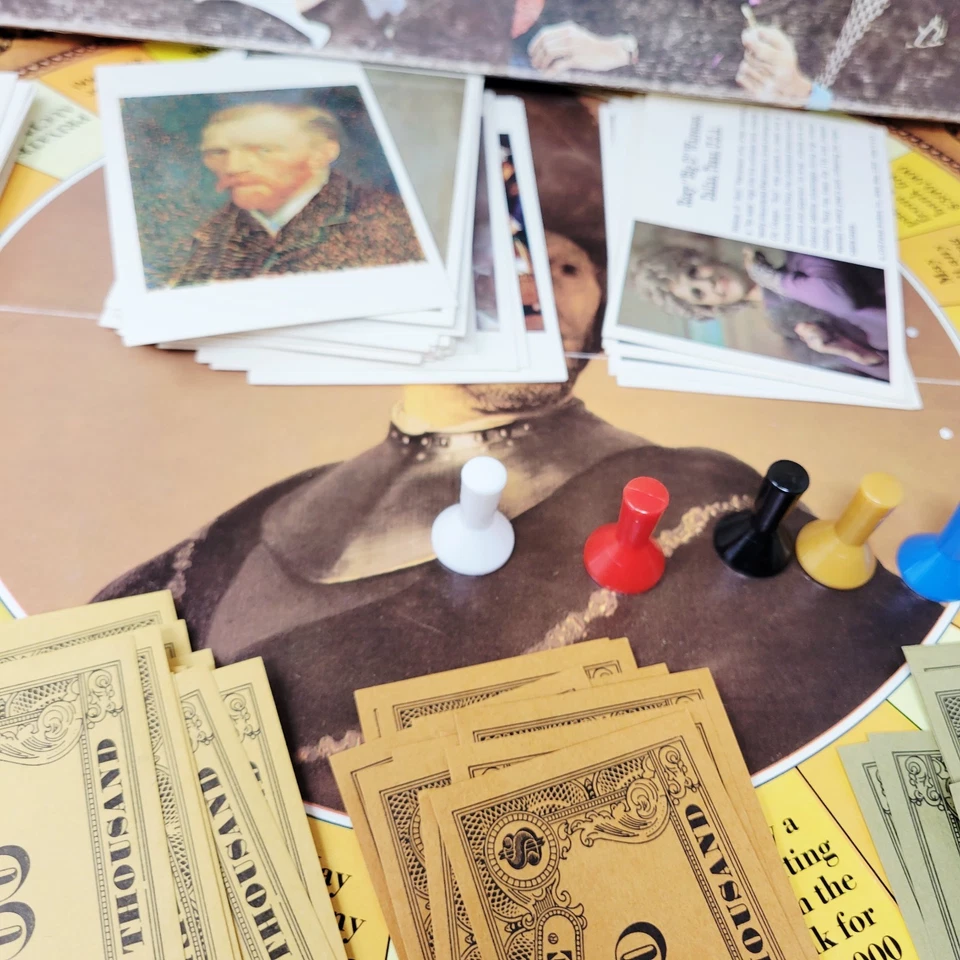 Obra Maestra El Arte Subasta Juego 1970 Juego de Mesa Parker Brothers No. 4 COMPLETOS! Foto 3 de 4