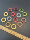 Vintage Lot 14 Bakelite Catalin Rings Round Parts Pieces for Jewelry or Crafts