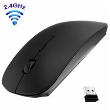 2.4GHz Bluetooth Wireless Optical Mouse USB Ergonomic Design 1600 DPI PC Laptop
