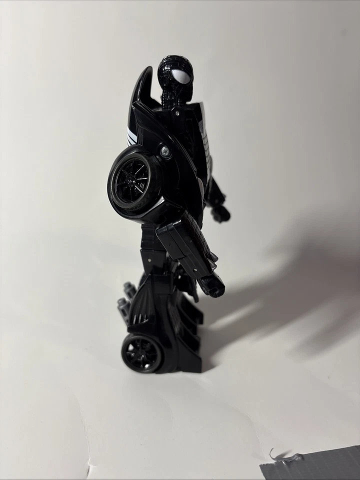 Marvel Transformers Crossovers Disfraz Negro Spider-Man Coche de Carreras Simbionte 2009 Foto 4 de 4
