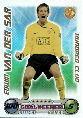 Edwin van der Sar - 2009-10 Topps Match Attax - Hundred Club - Holo 
