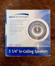 NEW Speco Technologies SPCBC5 5.25  In-Ceiling Speakers 50W/Home 2-Audio Stereo