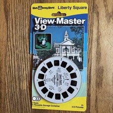 Vtg The Magic Kingdom Liberty Square 3D View-Master 3 Reel Packet OPENED .