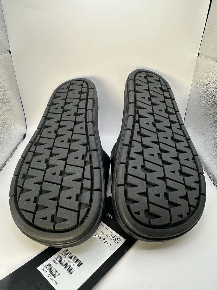 NEW ALEXANDER WANG x H&M UniSex Black Leather Slides Sandals US 7 EUR 38 Men’s 5 - Image 4 of 4