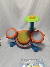 VTech KidiBeats Drum Set 3 drum pads  cymbal 2 to 5 years No Sticks  WORKS