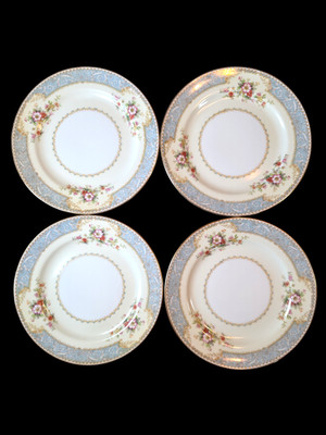 Noritake Blue Dawn 622 Dessert Bread Plates 6 3/8'' lot of 4