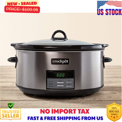 Crock-Pot 8Qt Digital Slow Cooker. 10+Serving , 320W, #SCCPVFC800-DS