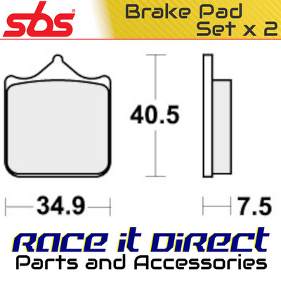 Brake Pads for MVAGUSTA 1000 F4 RR 312R 2007 Front DS-1 Road Racing SBS