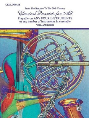 Classical Quartets for All - Cello Book [Softcover] Cello or Bass Alfred Music P
