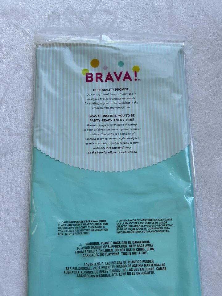 54" x 108" Tablecloth Rectangle BUY TWO GET ONE FREE!!!(baby Blue) - Image 4 of 4