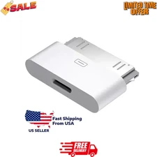 30-Pin Adapter for 8-Pin, USB-C, Micro-USB, USB to iPhone 4/4S iPad 2/3  iPod