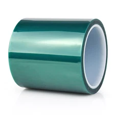 BOMEI PACK High Temp Tape Powder Coating, 4'' x 108ft, Green 