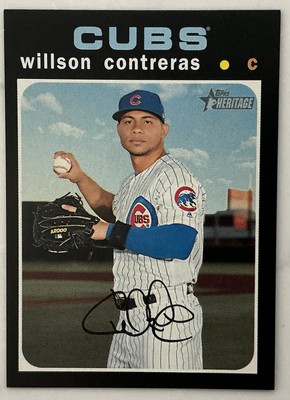 2020 Topps Heritage - Willson Contreras Mini /100 Black Border