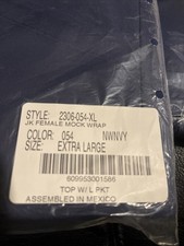 Jockey Female Scrub Top Size XL Blue