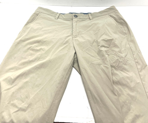 Macade Golf Size 34 Regular Slim Fit Men Trousers Jogger Pants Performance Khaki
