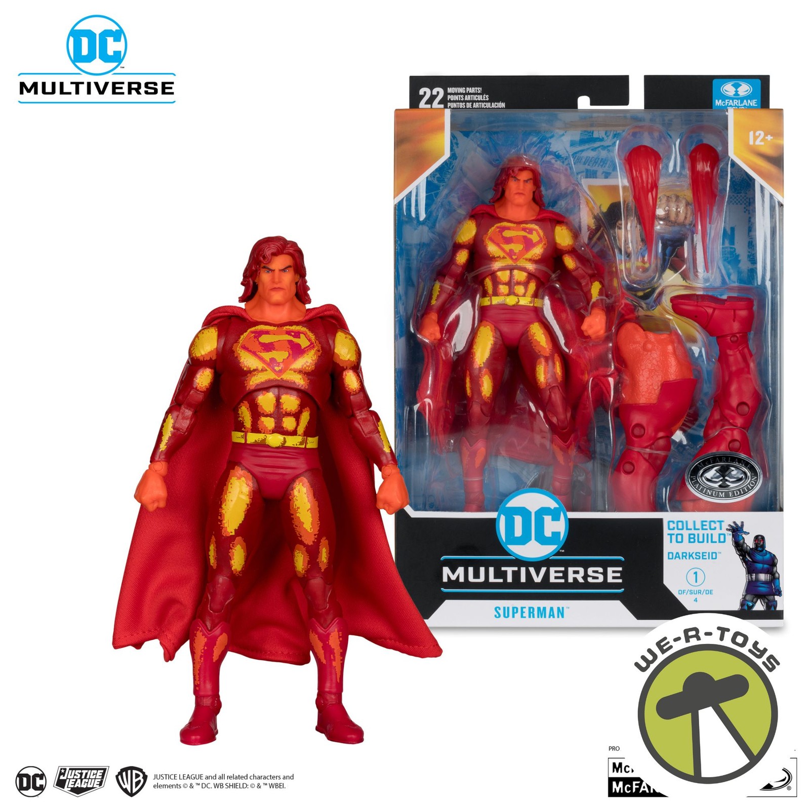 DC Multiverse Superman Justice League Task Force Platinum Chase McFarlane