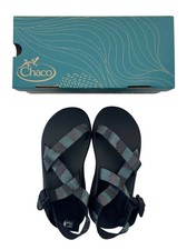 Chaco Black Blue Z/Cloud All Grip Adjustable Strap Travel Hike Cushioned Sandal