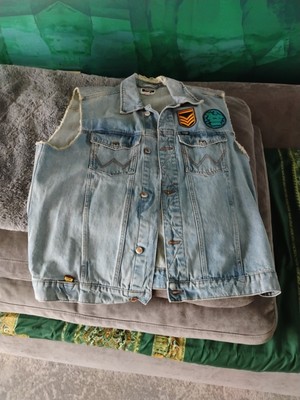 Wrangler X Fender Distressed Denim Vest
