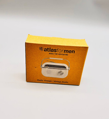 Atlas for Men Kleines Vintage Radio Transistorradio Retrostil NEU & OVP