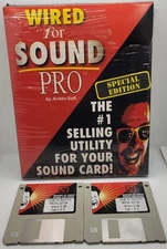 Wired for Sound Pro - Sound Card Utility IBM PC SOFTWARE Big Box 1993