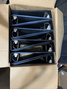 Case of 9 Blue Football Card Ultra Pro Binders USED Excellent Condition