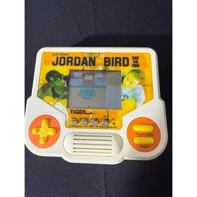 Tiger Electronics Jordan vs Bird Handheld Game OS White Fair 1989 Vintage NBA
