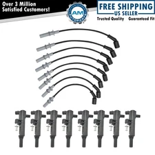 Ignition Engine Spark Plug Wire & Coil Kit Set for Chrysler Dodge Jeep 4.7L