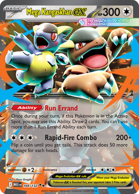 #ad #ad Mega Kangaskhan ex 104 132 Mega Evolutions Pokemon TCG Double Rare $3.95