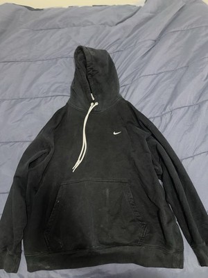 Nike Men's 2pc Fleece Tracksuit Hoodie & Jogger Pants Black Logo Size XXL