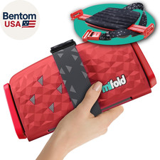 New Comfort Grab-And-Go Car Backless Booster Seat- Compact and Portable for Eve