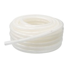 50FT High Pressure Water Hose Braided Clear PVC Vinyl Tubing 1/2" ID 3/4" OD
