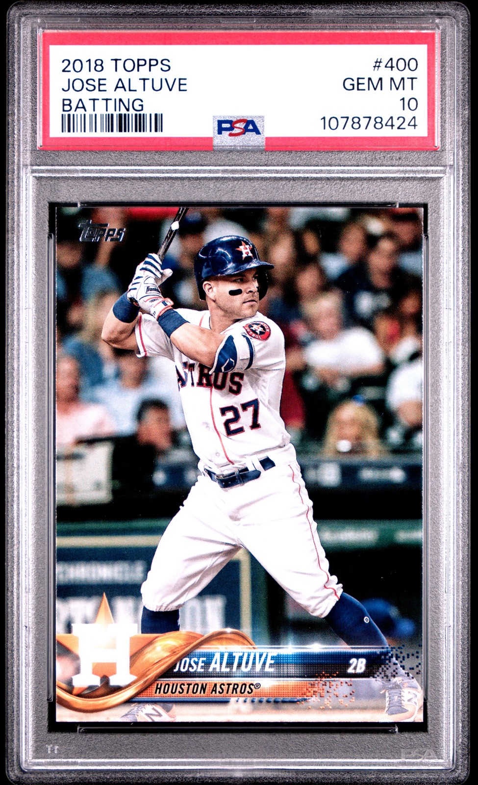 2018 TOPPS #400 JOSE ALTUVE ROOKIE RC PSA 10
