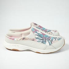 Easy Spirit Traveltime Clogs Pastel Floral Leather Size 9M