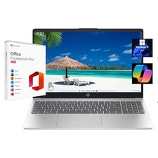HP 15.6" Touchscreen Laptop Core i3-1315U Silver, Win 11 Pro, Office 24 - CHOOSE