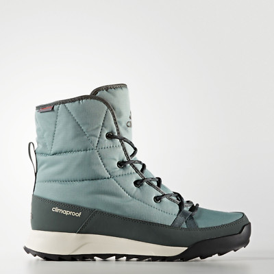 Adidas Climawarm Choleah Padded Insulated Boots Women's  (Size 7.5) AQ2598 Green