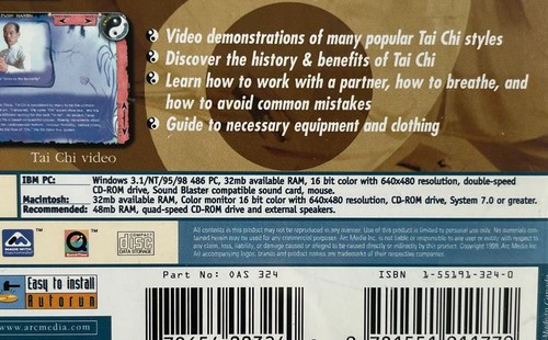 Tai Chi CD-Rom Video Lessions by a Skilled Expert - Picture 2 of 3