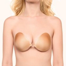 NuBra Airy Seamless Breathable Adhesive Bra Tan, A 32A 34A 36A Made in USA 50