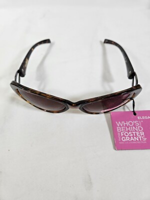 Foster Grant Brown Elegance UVA Sunglasses,  Who s Behind Those Foster Grants !
